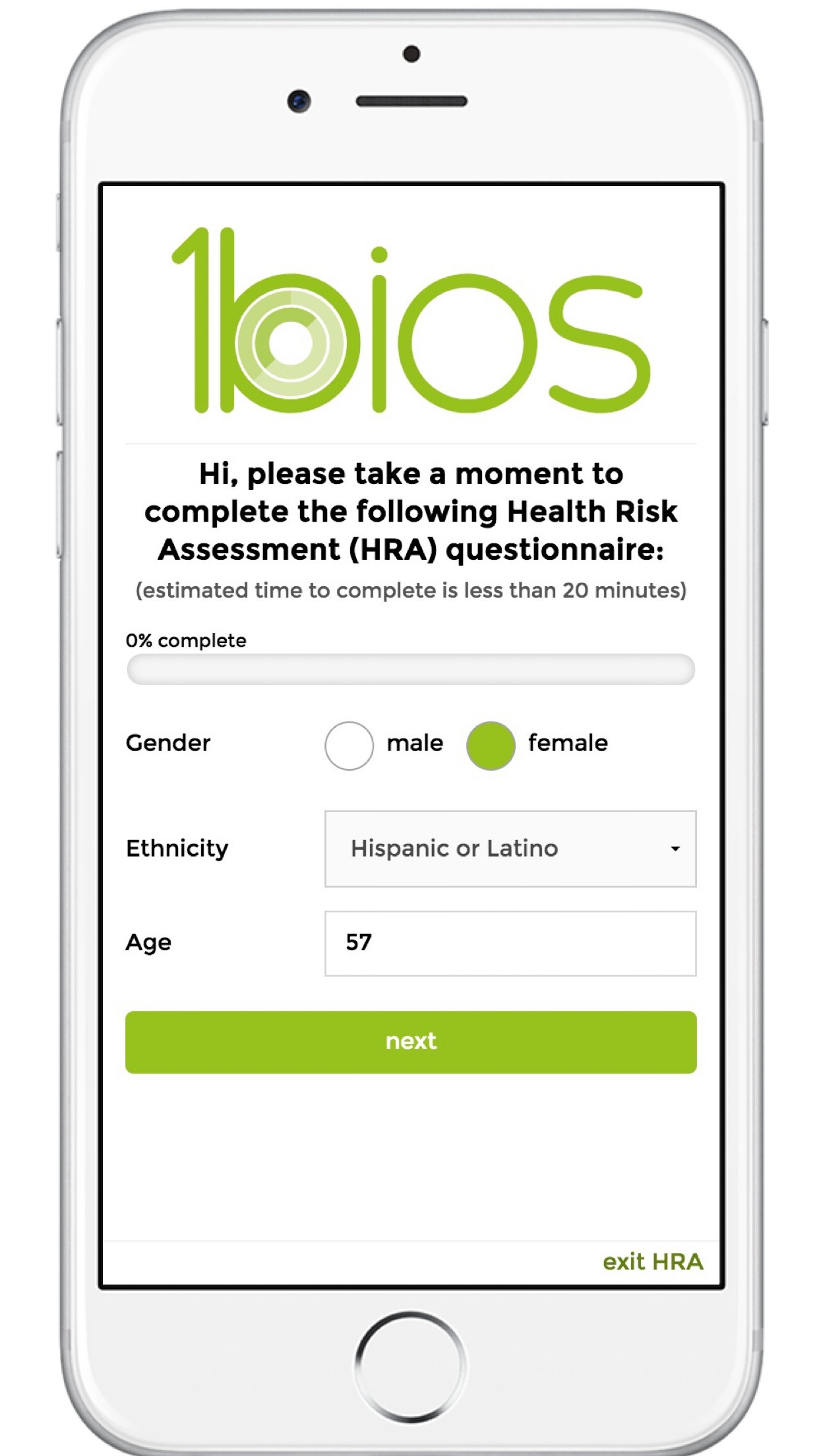 mobile-health-risk-assessment-1bios-screenshot