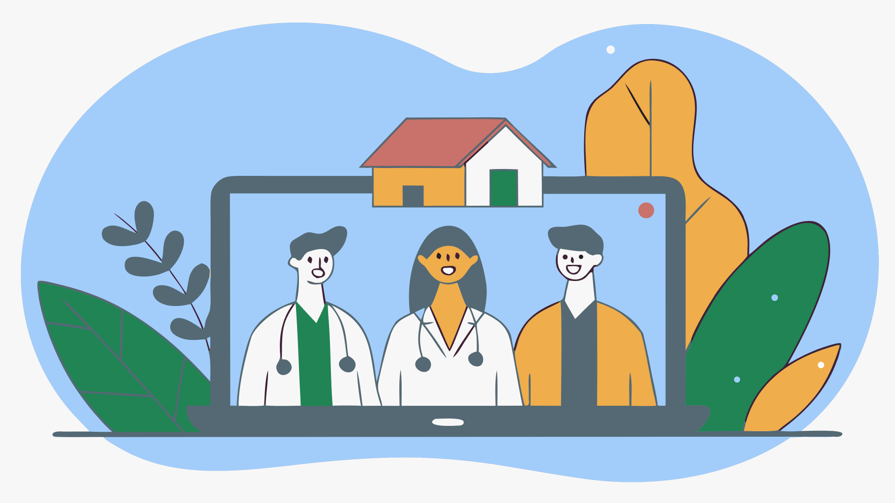 A remote team who cares