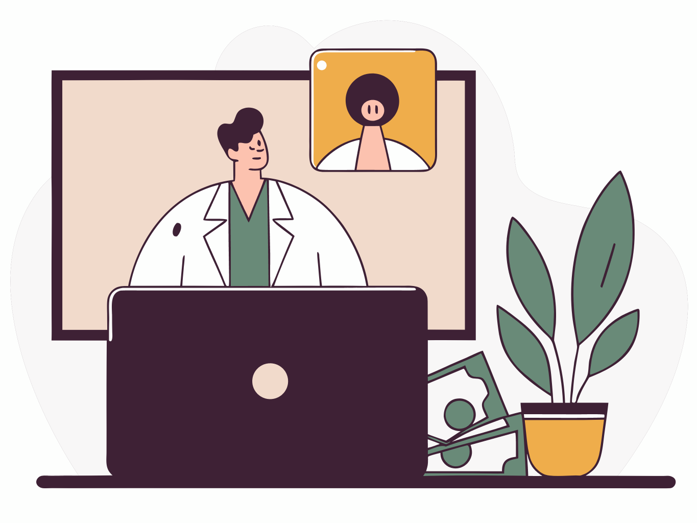 Illustration of a remote care program